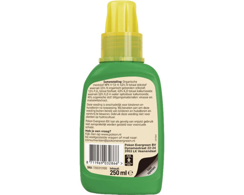 Plantenvoeding in een fles van 250 milliliter