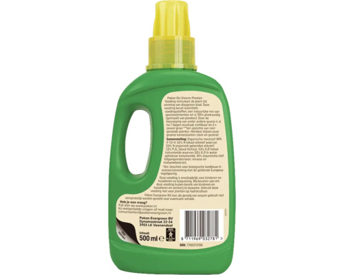 Pokon Bio Groene Planten Voeding, 500 ml fles