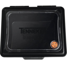 Zwarte Tenneker opbergdoos met transparant deksel