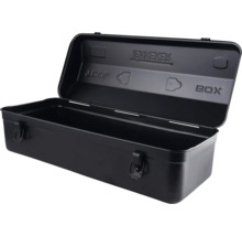 Open metalen gereedschapskist