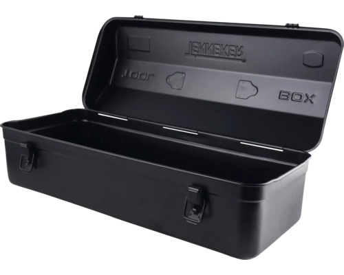 Open metalen gereedschapskist