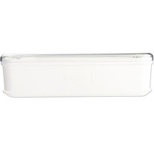 Witte voorraaddoos met transparant deksel