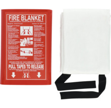 Branddeken met rode verpakking en gebruiksaanwijzing