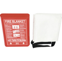 Branddeken met rode box en handleiding