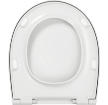 Toiletdeksel in standaardvorm, bovenaanzicht