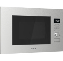 Candy inbouwmagnetron van roestvrij staal met digitaal display, toetsen en draaiknop.