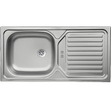 Roestvrijstalen spoelbak met afdruiprek