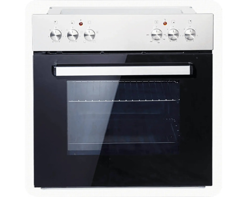 Inbouwoven met bedieningsknoppen en kijkvenster