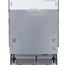 Achteraanzicht van een vaatwasser met montagevoorzieningen