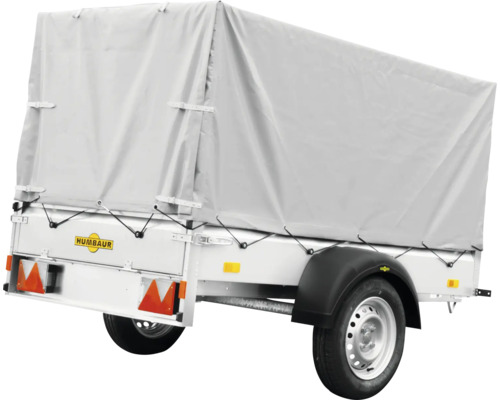 HUMBAUR Enkelassige aanhanger Steely Cover 2.0 750KG met huif Aanhanger met dekzeil