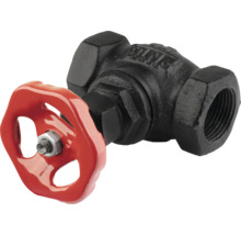 Afsluitklep met rood handwiel