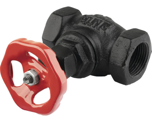 Afsluitklep met rood handwiel