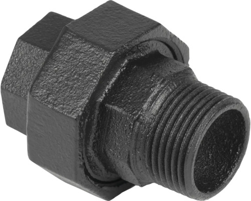 Zwart tempergietijzeren fitting buisverbinding