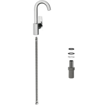 Keukenkraan met aansluitslang en bevestigingsmateriaal