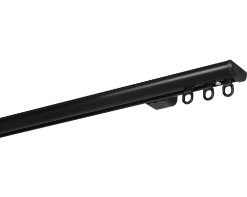 Gordijnroede met bevestigingsmiddelen voor het ophangen van gordijnen