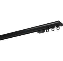 Gordijnrail met glijders voor het bevestigen van gordijnen