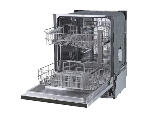 Open vaatwasser met twee rekken