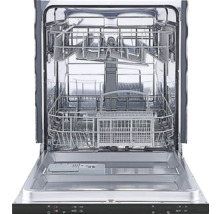 Open vaatwasser met afwasmanden