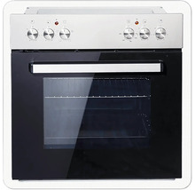 Oven met bedieningsknoppen en glazen ruit