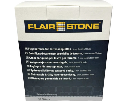 Voegkruisjes voor terrastegels, 5 millimeter, inhoud 50 stuks