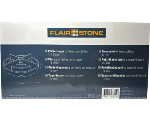Flair Stone tegeldrager voor terrastegels, 100 stuks