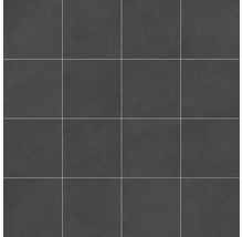 Rechthoekige, donkere vloertegels die een gelijkmatig patroon vormen