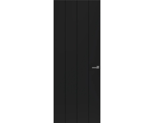 Zwarte binnendeur met horizontale deurklink