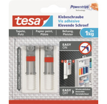 Tesa kleefschroeven voor behang en pleister, draagkracht tot een kilogram, twee stuks