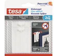 Tesa Kleefnagel voor behang en pleister, draagkracht tot twee kilogram, twee stuks