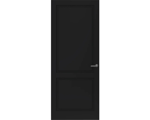 Zwarte binnendeur met deurbeslag