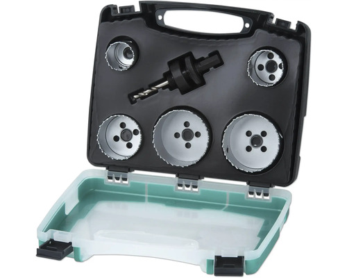 Gatenzagenset met boor en transportkoffer