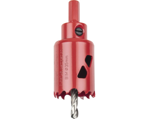 Wolfcraft gatzaag BIM met een diameter van 35 millimeter.