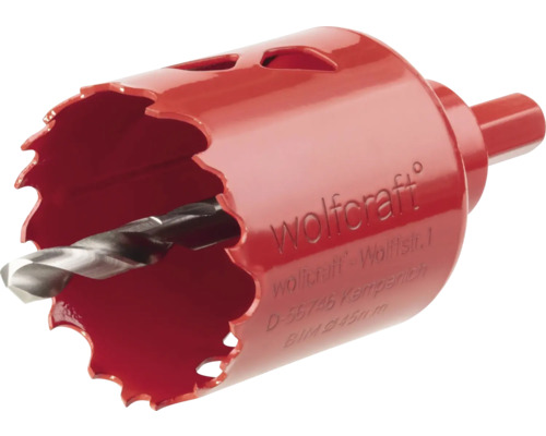 Wolfcraft gatenzaag met centreerboor, diameter 45 millimeter