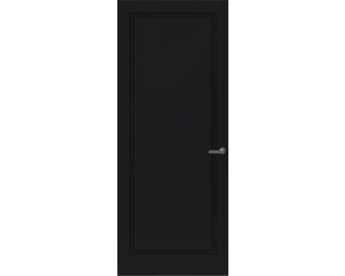 Zwarte binnendeur met deurkruk