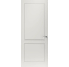 Witte binnendeur met twee panelen en een deurgreep