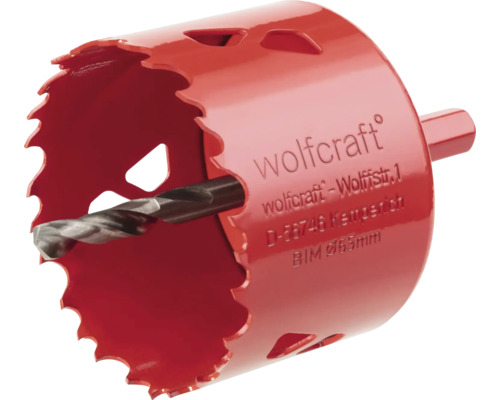 Wolfcraft gatzagen met centreerboor, diameter 65 millimeter