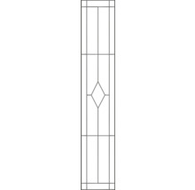 Decoratieve binnendeur met glazen inzet en ruitpatroon