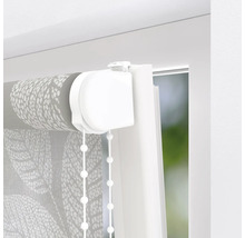 Rolgordijn met bloemmotief en kettingbediening aan het raam