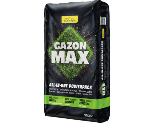 Verpakking van Gazon Max all-in-one gazonzaad voor 300 vierkante meter