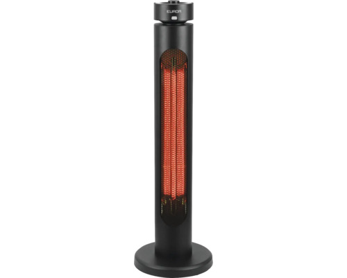 Eurom Logo op een verwarmingszuil