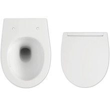 Keramische toiletpot met toiletdeksel