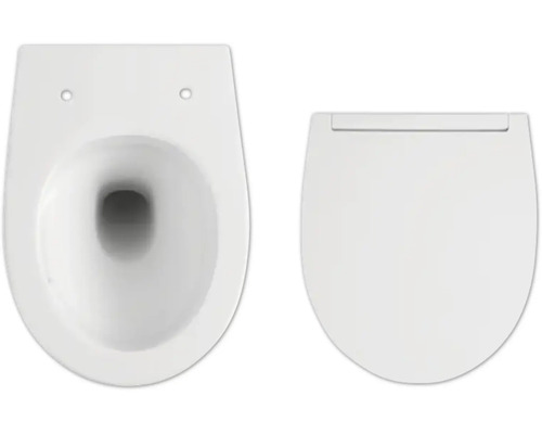 Keramische toiletpot met toiletdeksel