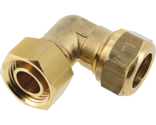 Messing hoekkoppeling