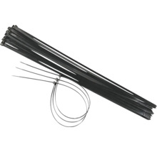 Zwarte kabelbinders in een bundel