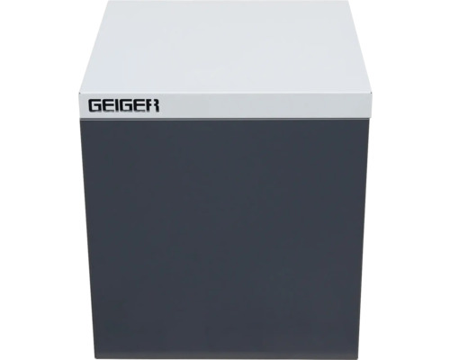 Geiger Logo op kantoorcontainer