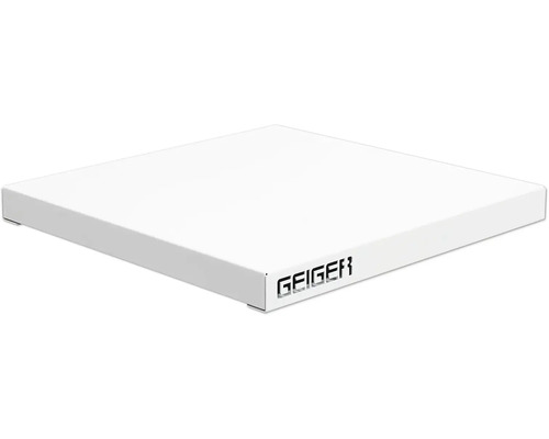 PALATINO Tafelblad Staal wit 50 x 50 x 9 cm Geiger tafelblad