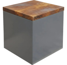 Geiger kubuskruk met metalen frame en houten blad