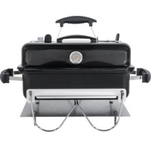 Draagbare houtskoolbarbecue met dekselthermometer