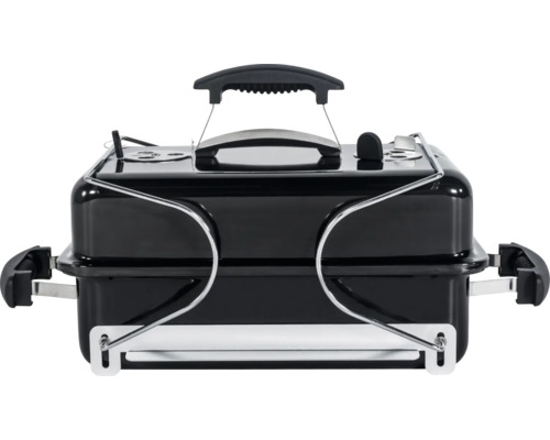 Draagbare houtskoolgrill met handvat