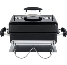 Draagbare houtskoolgrill met deksel en handvat